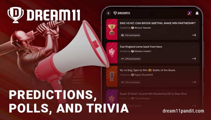 The Indian user community on Dream11 - Predictions, polls, and trivia
