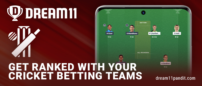 Compete with other cricket teams in Dream11 India
