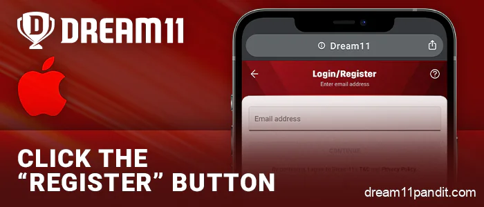 Complete the registration process on the Dream11 India website